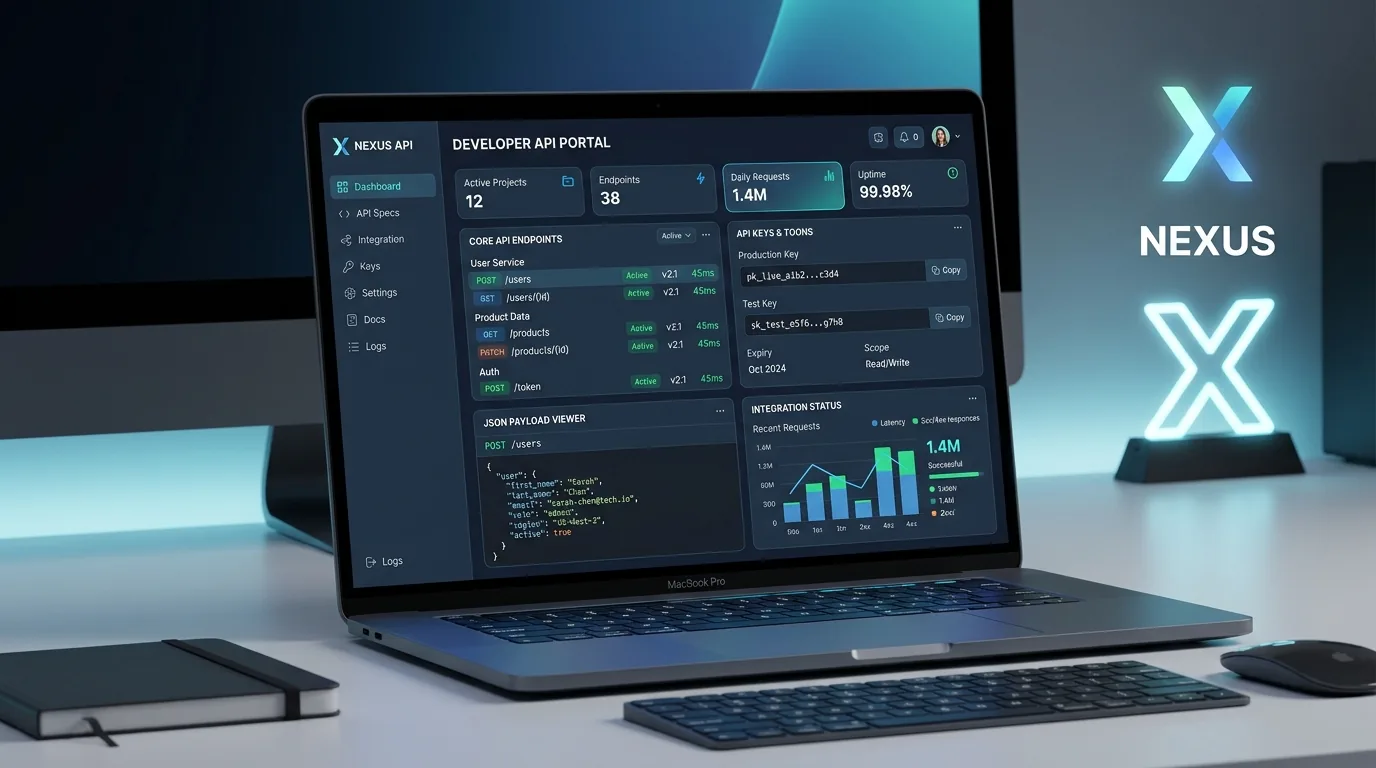 Developer APIs & Cloud Engines UI Mockup
