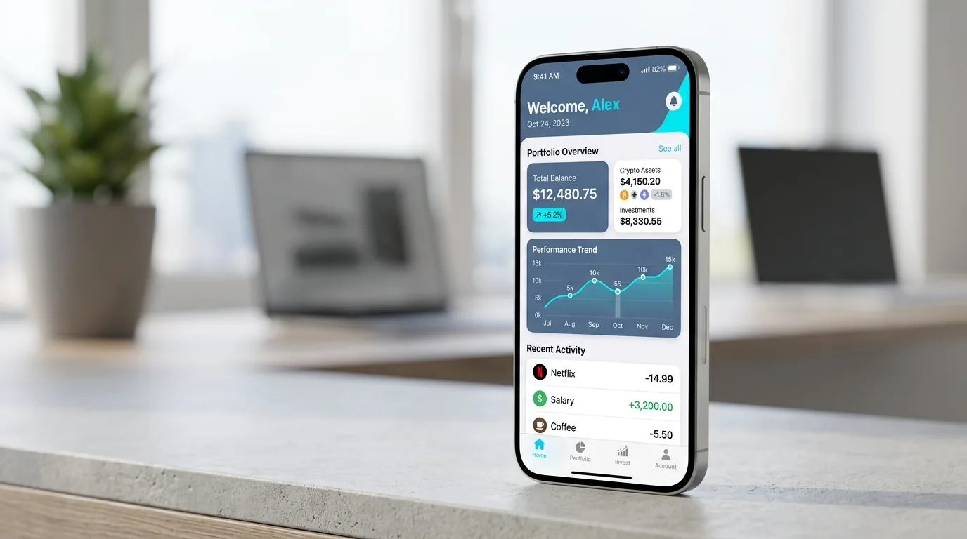 Mobile Product Ecosystem UI Mockup